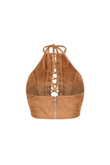 Desert Retro Suede Mesh Top