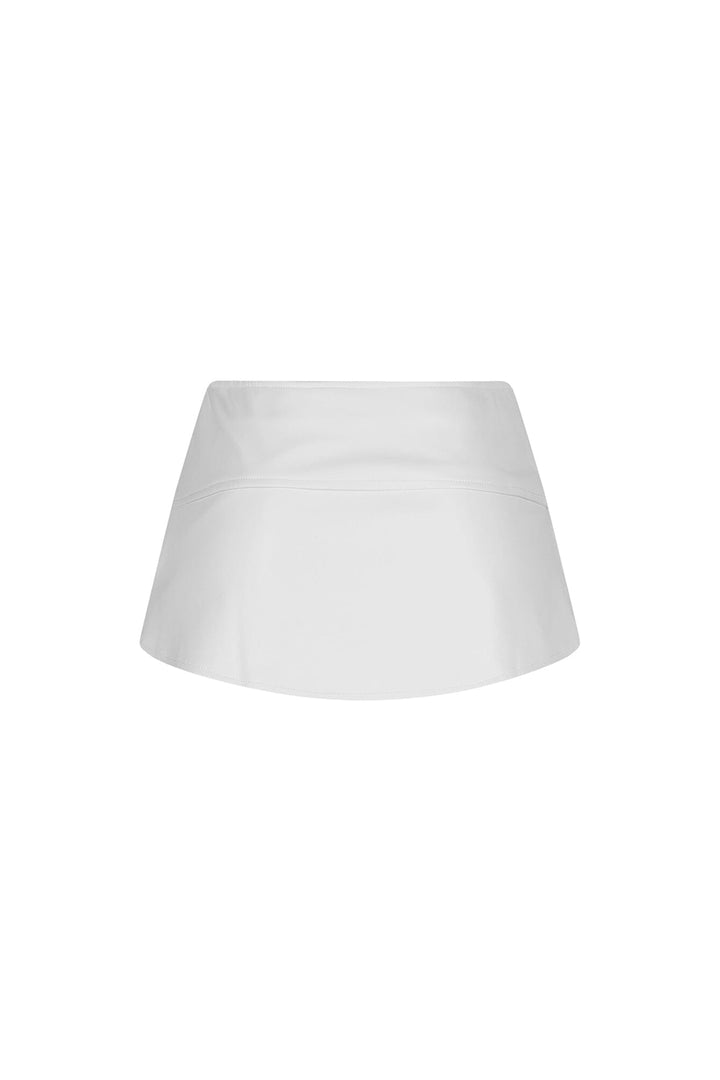 Teasette Faux Leather Micro Skirt