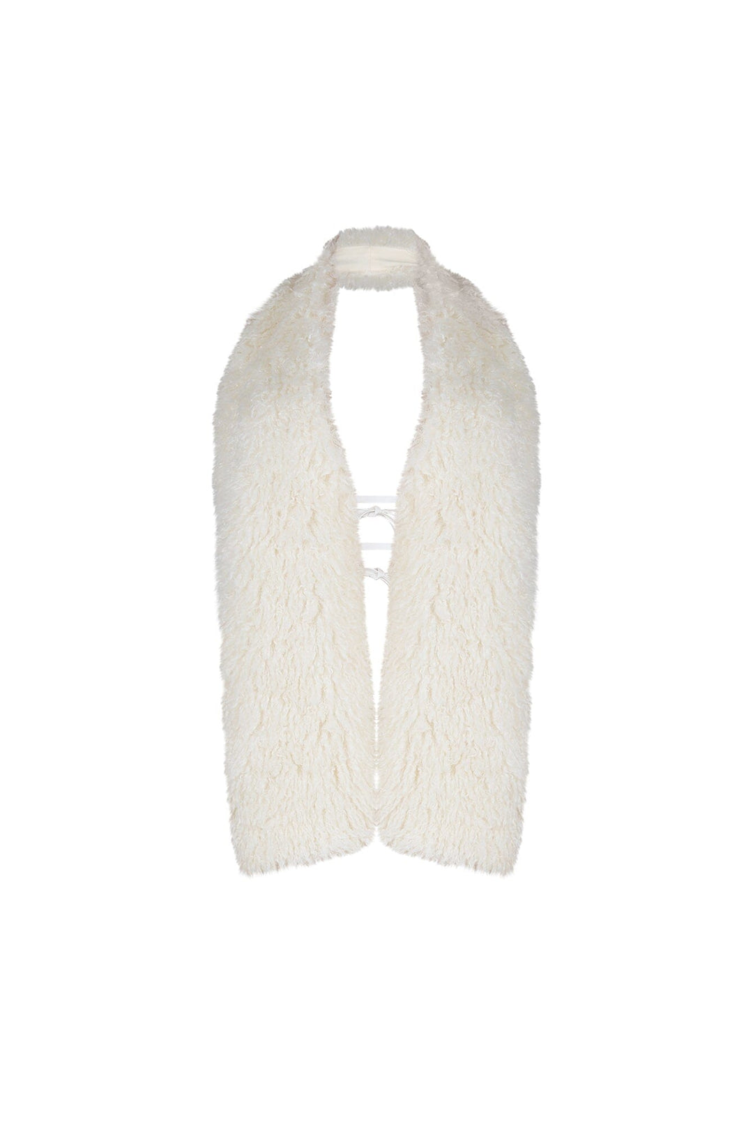 Sugar Puff Fur Halter Vest
