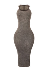 Raymond Mineral Wash Long Dress