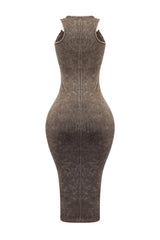 Raymond Mineral Wash Long Dress