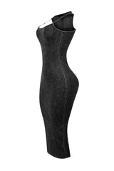 Raymond Mineral Wash Long Dress