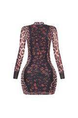 Polished Yet Wild Mesh Dress
