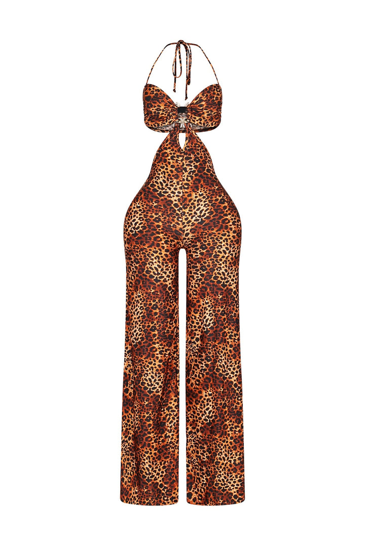 Neon Wildcat Cut Out Jumpsuit