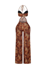 Neon Wildcat Cut Out Jumpsuit