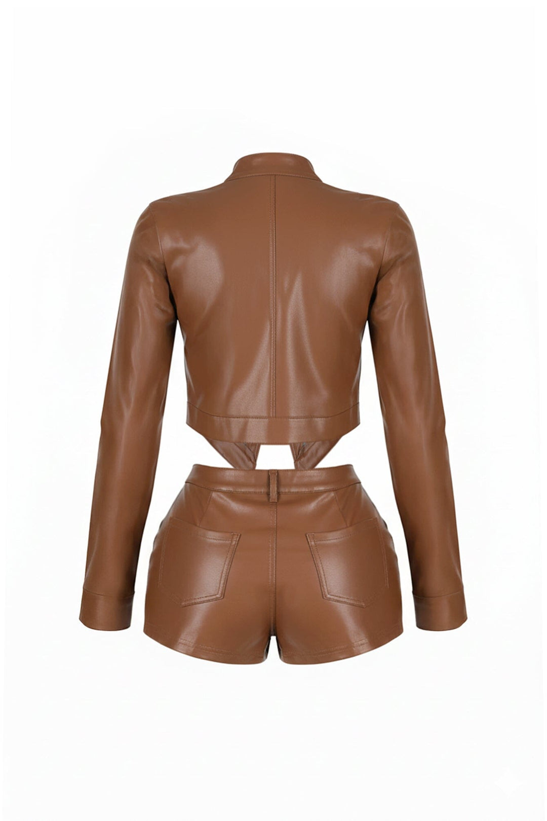 Dominance Duo PU Jacket &amp; Shorts SET