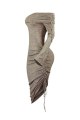 Karah Off Shoulder Sweater Midi Dress
