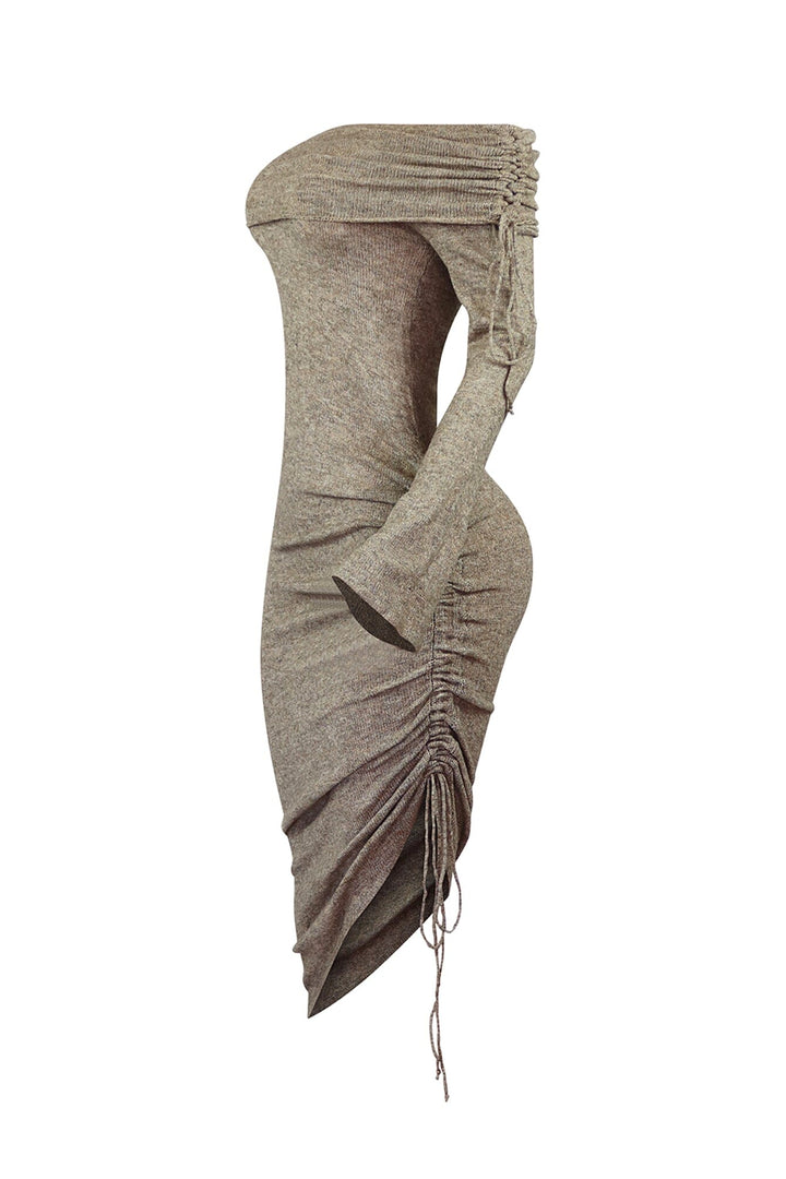 Karah Off Shoulder Sweater Midi Dress