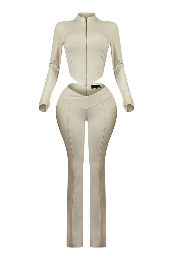 Jacqueline Zip Up Top &amp; Pants SET