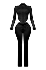 Jacqueline Zip Up Top &amp; Pants SET
