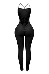 Sharon Ribbed Knit Sleeveless Jumpsuit