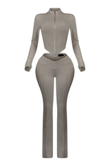 Jacqueline Zip Up Top &amp; Pants SET