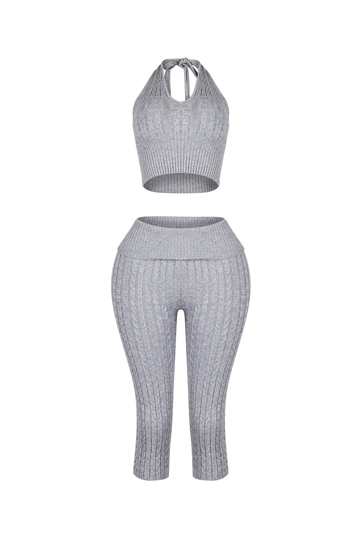 Calm Touch Knit Top &amp; Capri SET