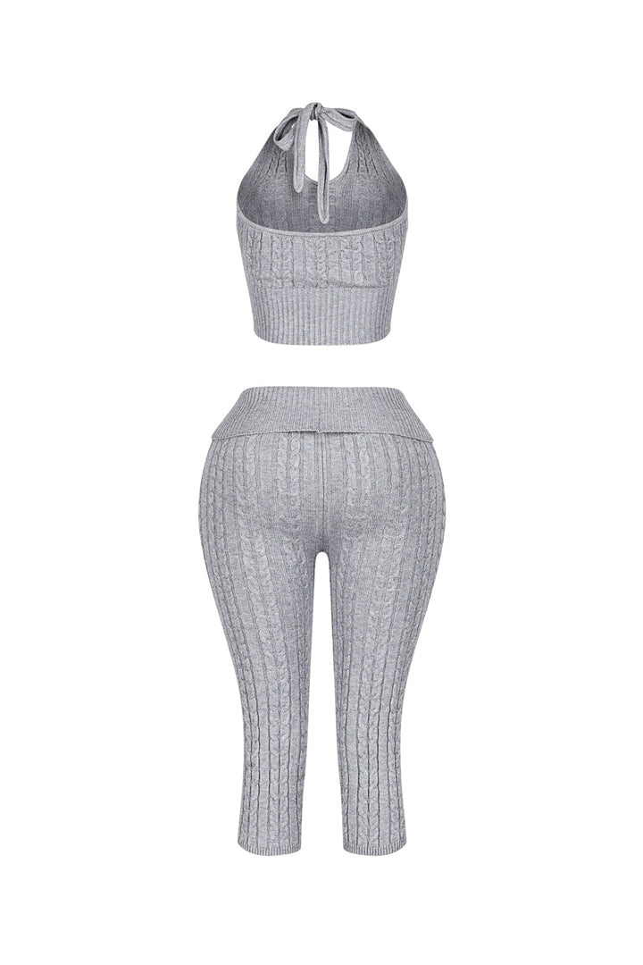 Calm Touch Knit Top &amp; Capri SET
