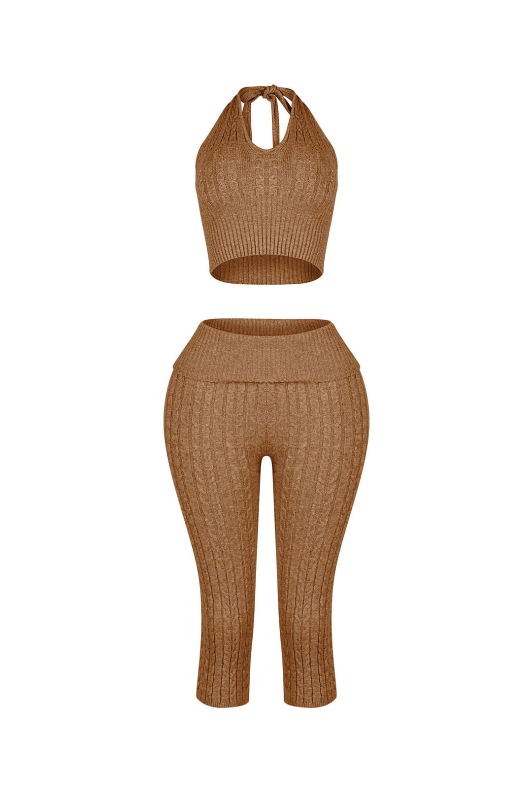 Calm Touch Knit Top &amp; Capri SET