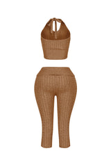 Calm Touch Knit Top &amp; Capri SET