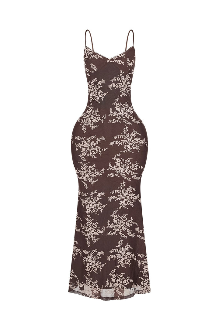 Fair Velvet Burnout Maxi Dress