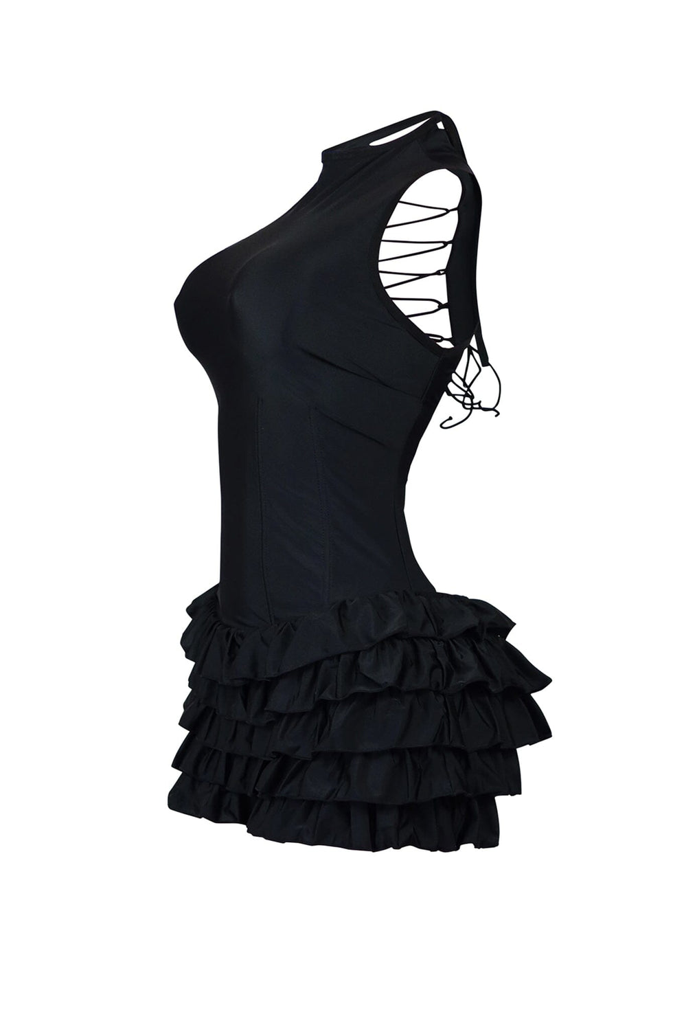 merci | Skirts | New Merci Annie Tiered Lace Midi Skirt In Black