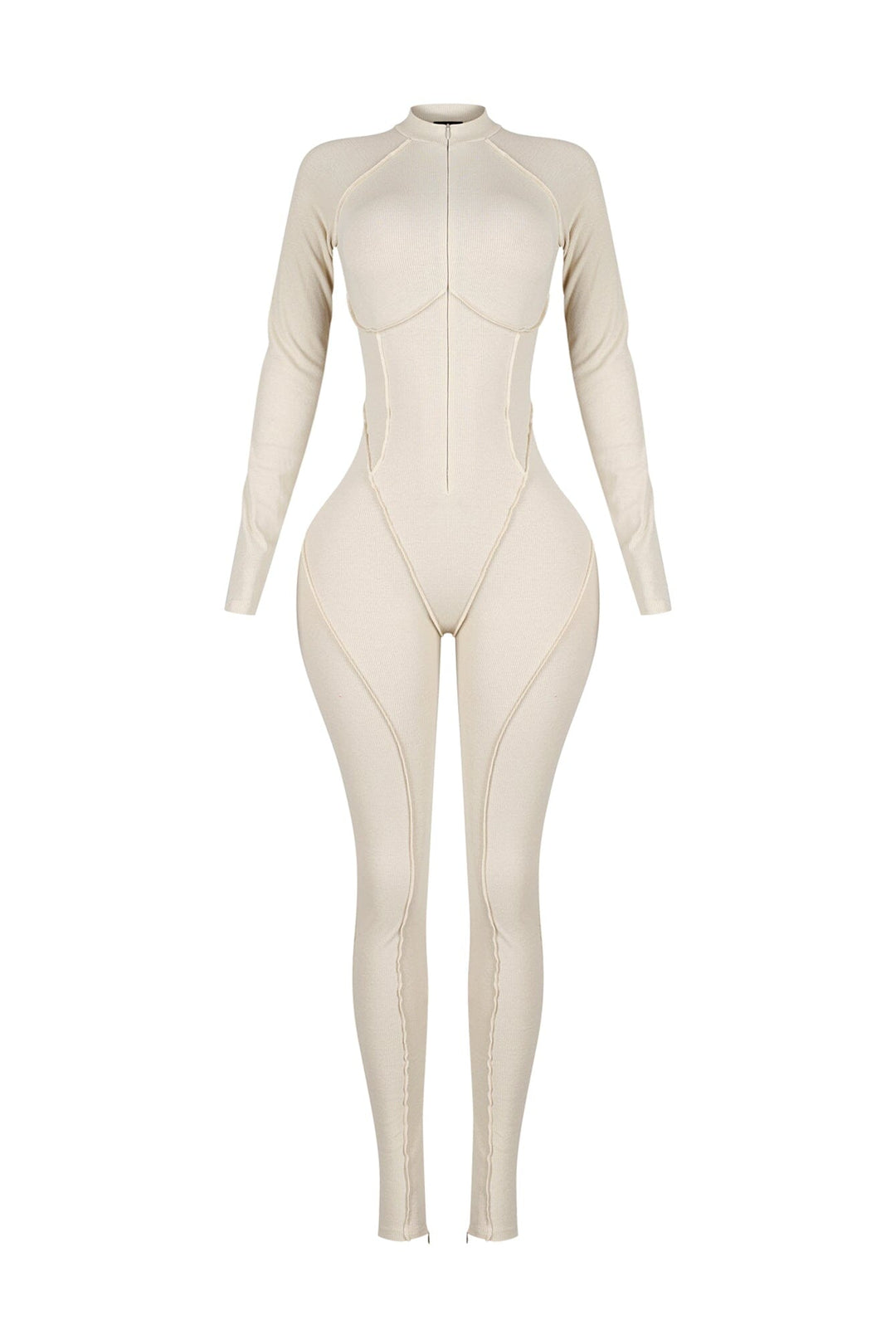 Stretch Fit Gym Ribbed Jumpsuit