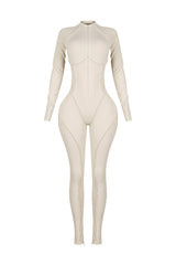 Stretch Fit Gym Ribbed Jumpsuit