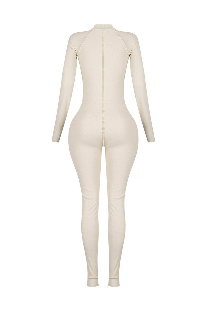 Stretch Fit Gym Ribbed Jumpsuit