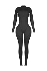 Stretch Fit Gym Ribbed Jumpsuit