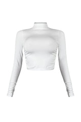 Touching Moment Mock Neck Top