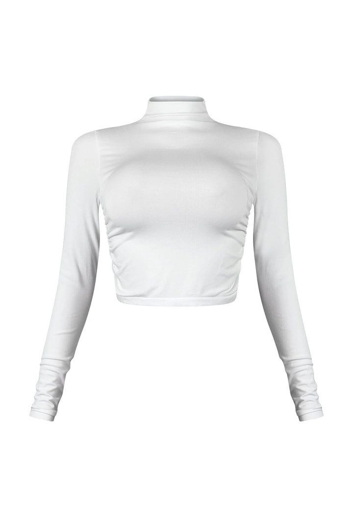 Touching Moment Mock Neck Top