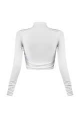 Touching Moment Mock Neck Top