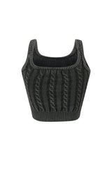 Spice It Up Cable Knit Tank Top