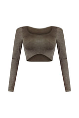 Kita Washed Scoop Neck Top