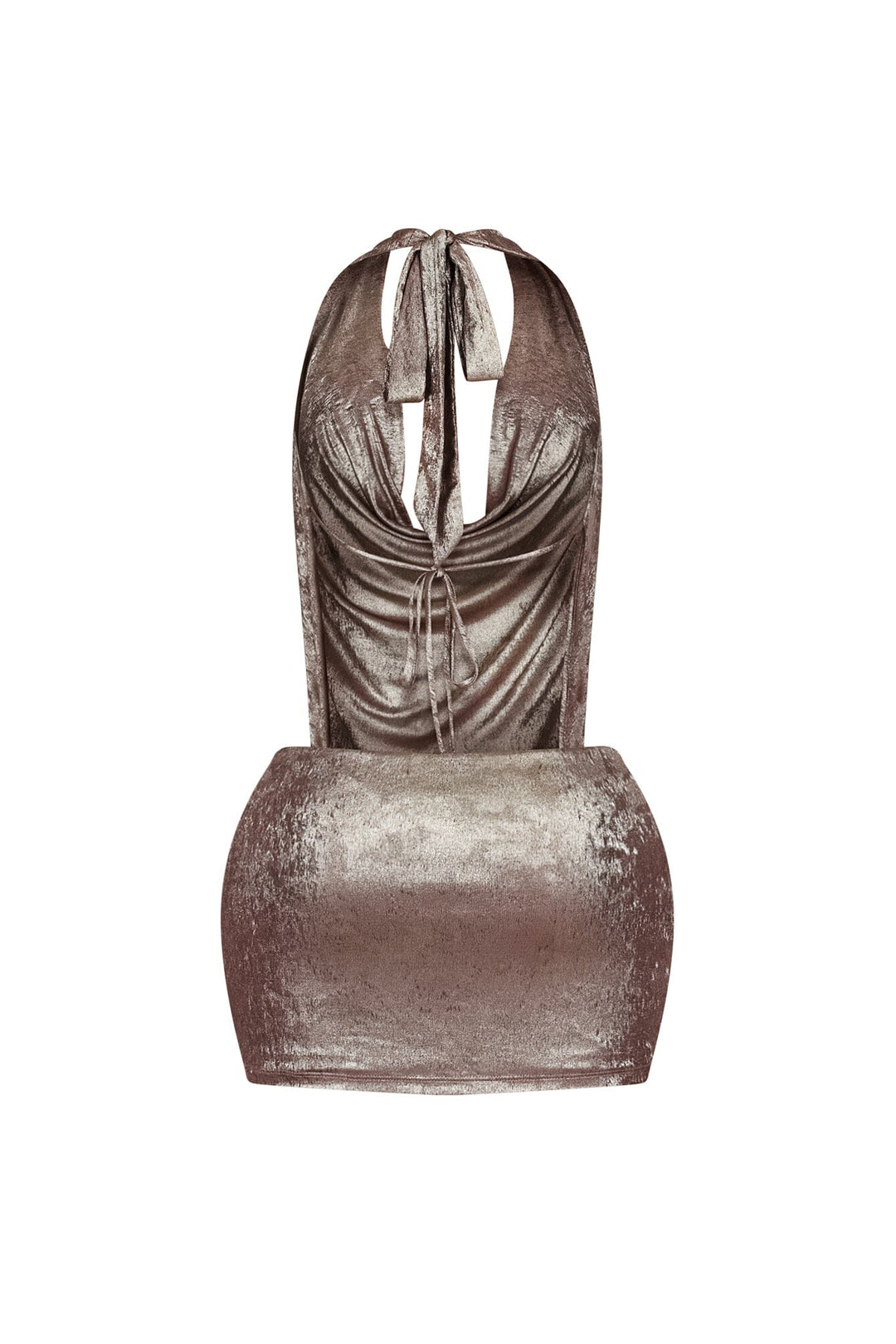 Popstar After Party Foil Mini Dress