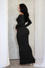 Azaria Off Shoulder Ruched Maxi Dress
