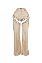 Jetta PU Lace Up Pants