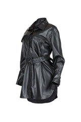 Zephyra PU Shirts Dress