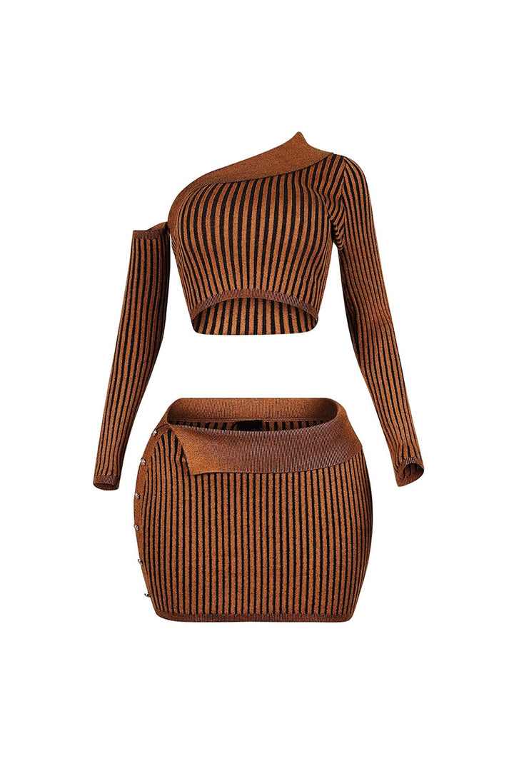 Romanticizing Fall Knit Top &amp; Skirt SET
