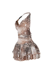 Shane Animal Print Mini Dress