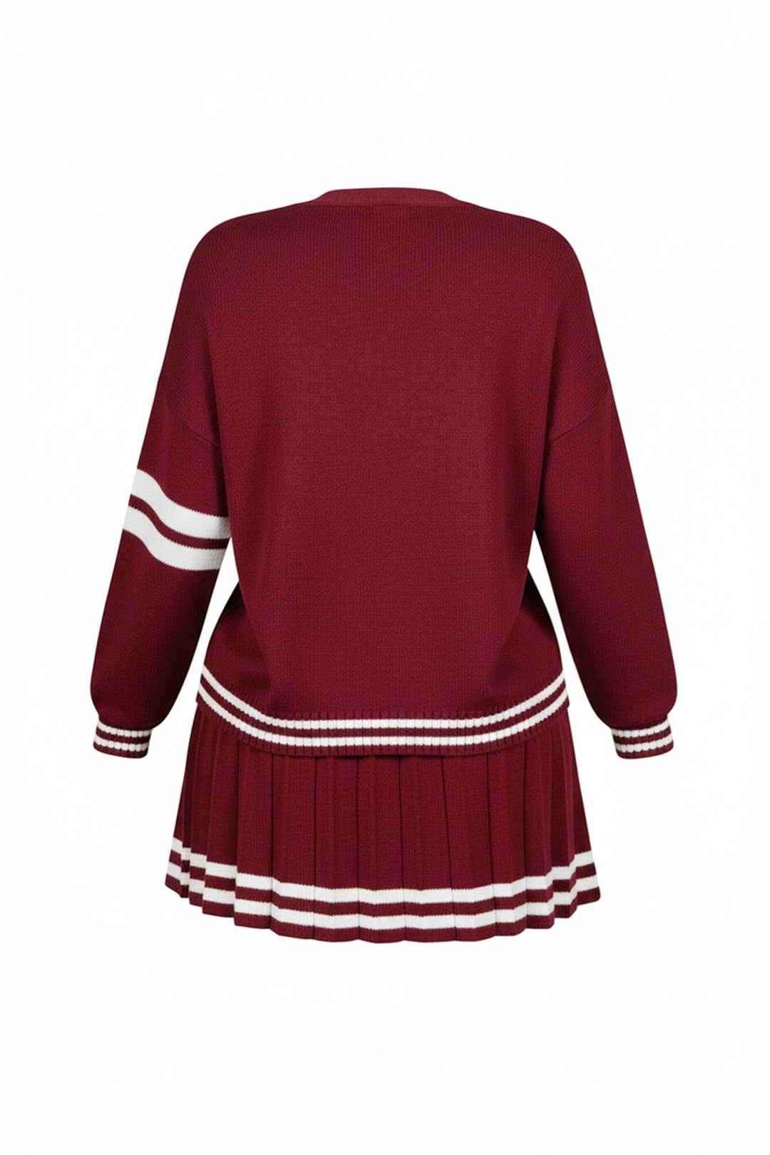 Jena Knit Button Down Cardigan &amp; Skirt SET