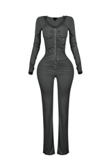Sunday Drape Soft Henley Top &amp; Pants SET