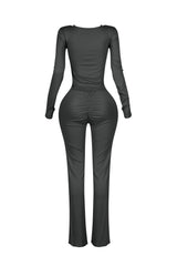 Sunday Drape Soft Henley Top &amp; Pants SET