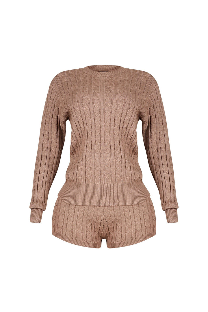 Warm Whisper Sweater Top &amp; Shorts SET