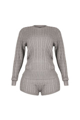 Warm Whisper Sweater Top &amp; Shorts SET