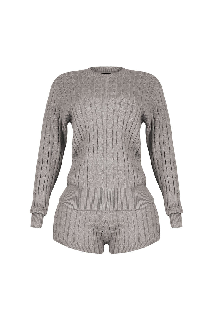 Warm Whisper Sweater Top &amp; Shorts SET