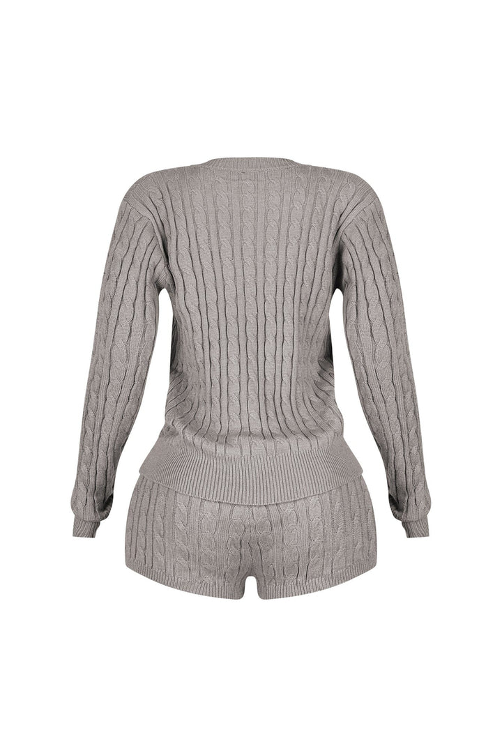 Warm Whisper Sweater Top &amp; Shorts SET