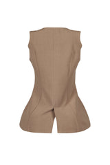 Amilia Woven Tailored Vest Top