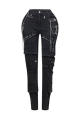 Jalen Metal Trim Skinny Jeans