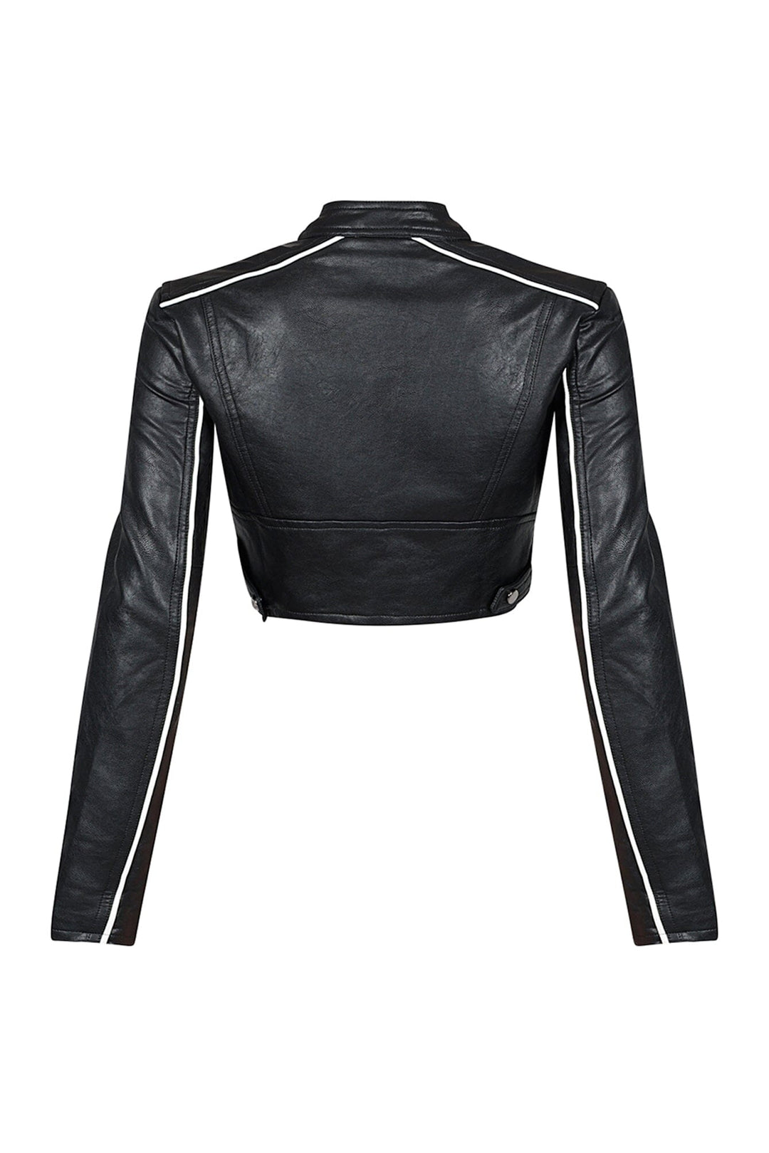 Fall For You PU Crop Jacket