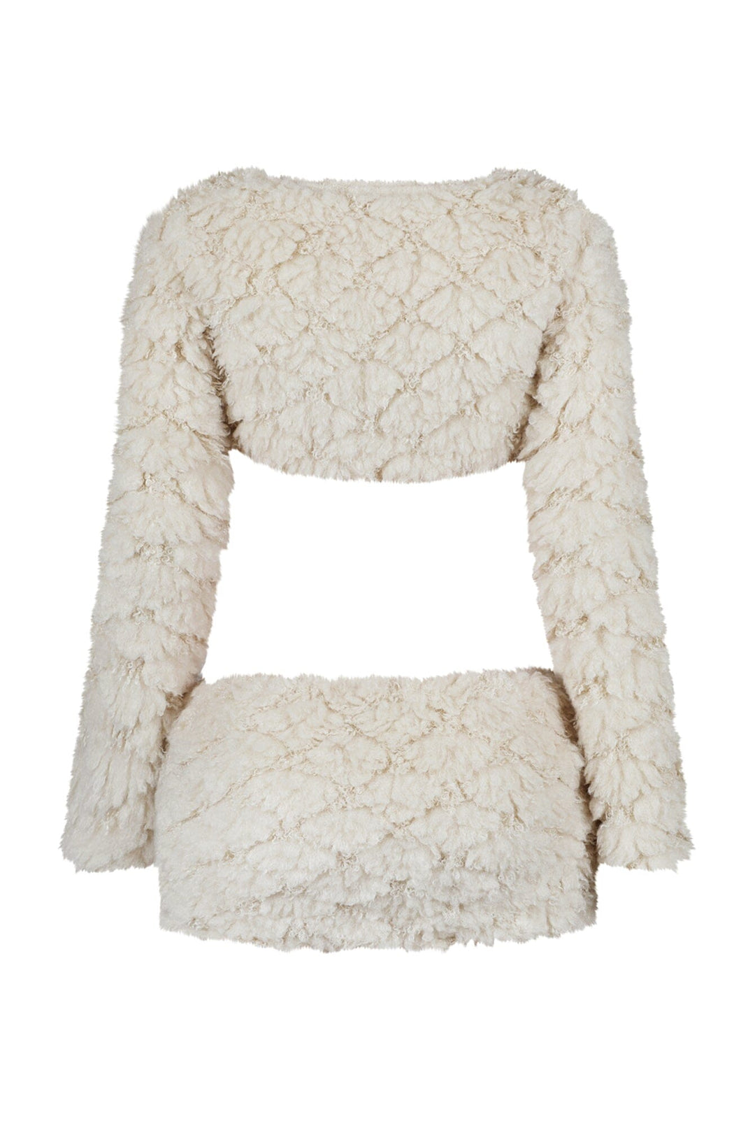 Anabella Faux Fur Cardigan &amp; Skirt SET