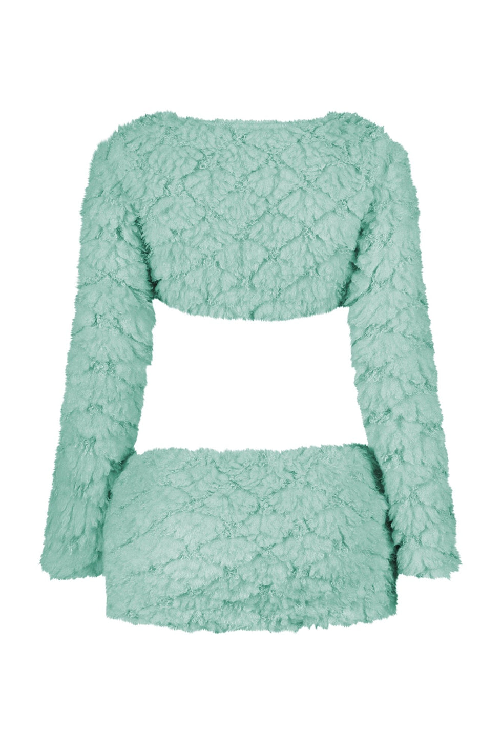 Fur SKIRT set with hood main image 0