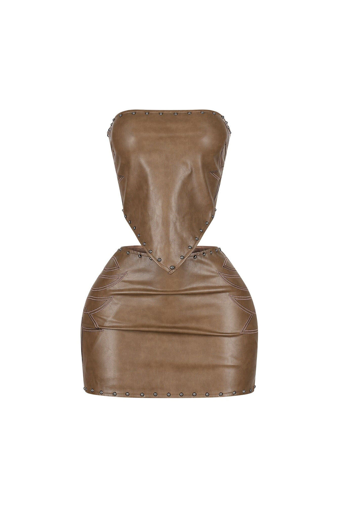 Rebel Heart Leather Top &amp; Skirt SET
